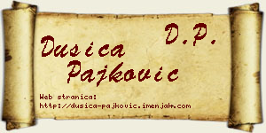 Dušica Pajković vizit kartica